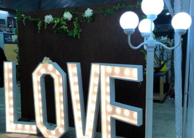 best way event rental love sign